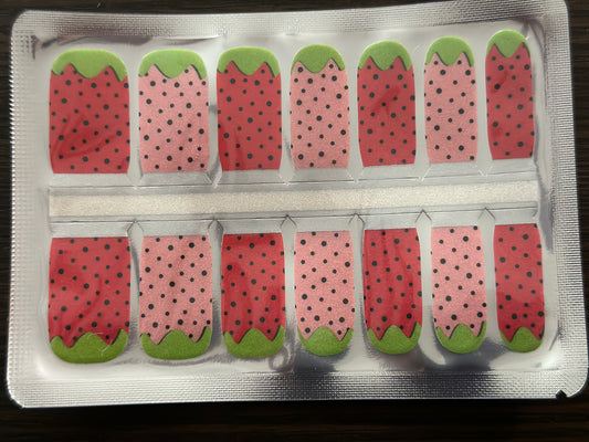 Strawberry Nail Polish Strips