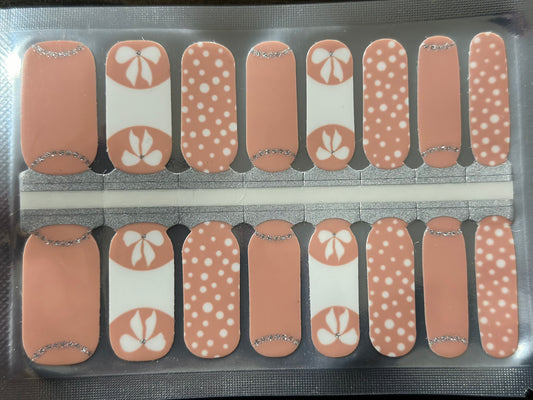 Ballerina Bow Nail Polish Strips