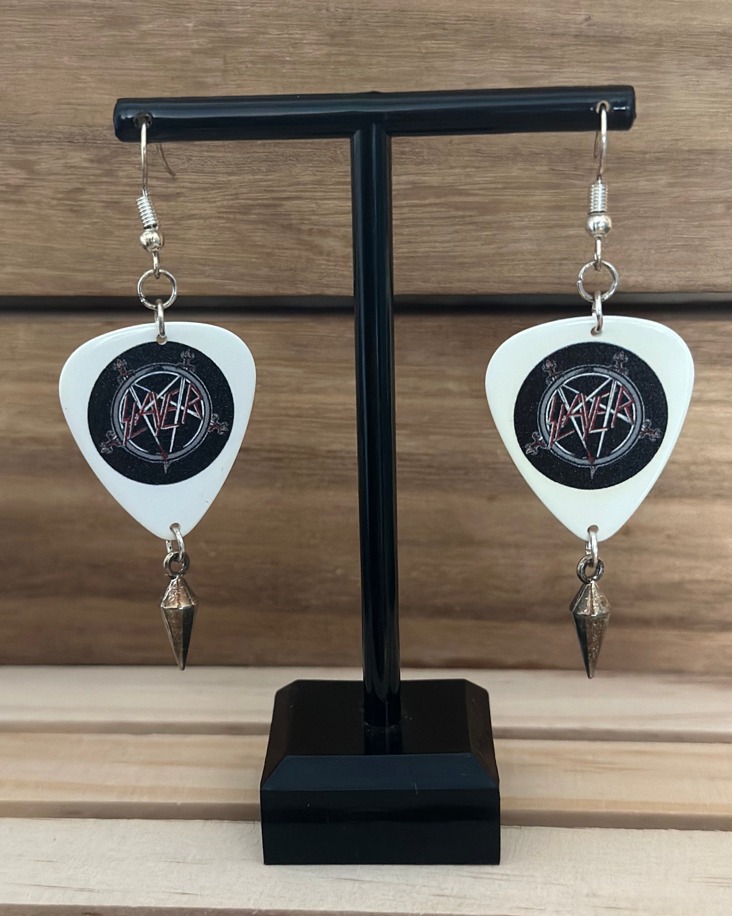 Slayer Guitar pick Earrings