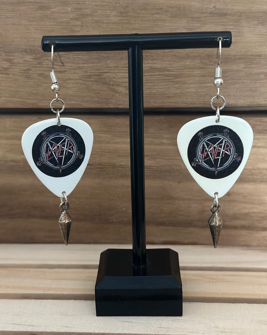 Slayer Guitar pick Earrings