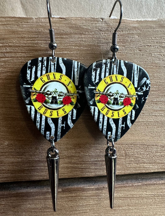 GNR guitar Pick Earrings