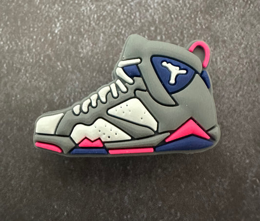 Basketball Shoe grey/pink shoe charm