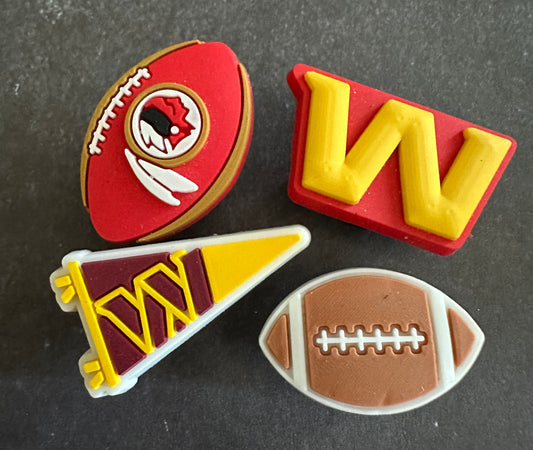 Washington Football Shoe charm set