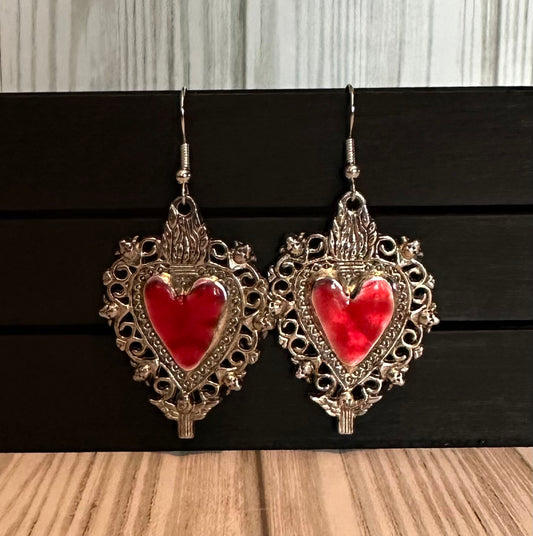 Gothic Heart Earrings