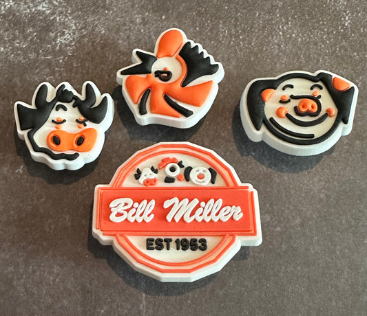 B Miller shoe charm set
