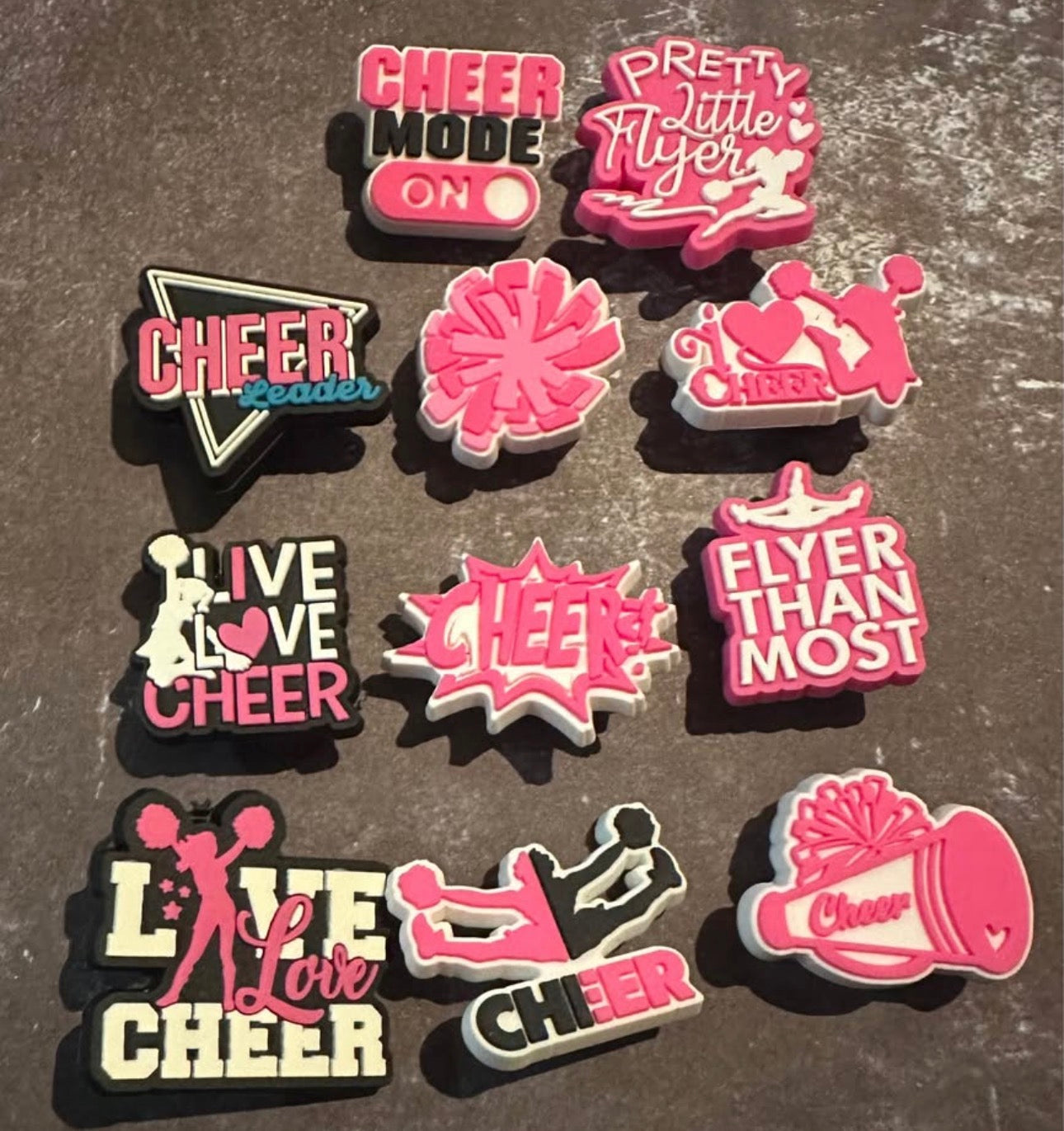 Cheer Leader Shoe Charm Set