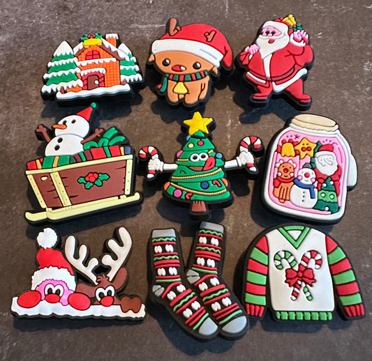 Christmas shoe Charm set