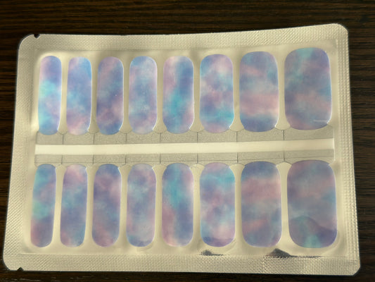 Purple water color Nail Polish strips