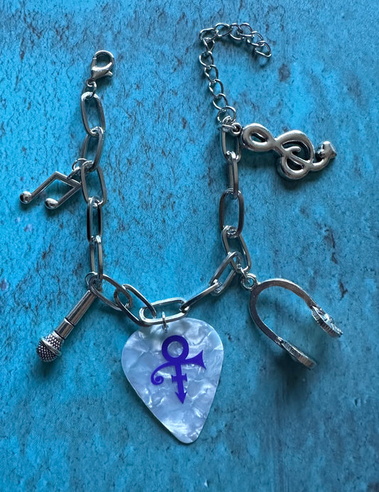 Prince Music Charm Bracelet