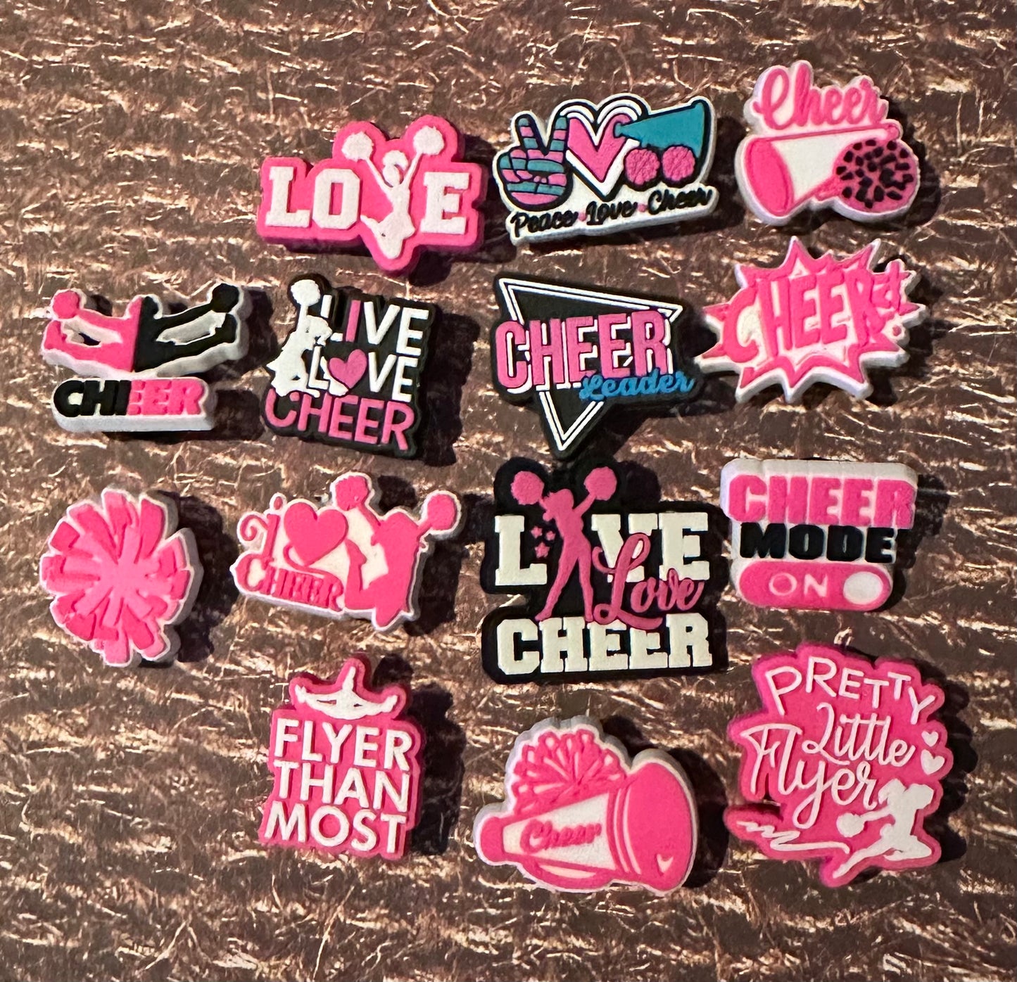 Cheer Shoe Charm Set