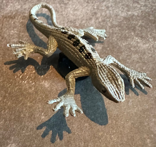 Lizard Gray/Black shoe charm