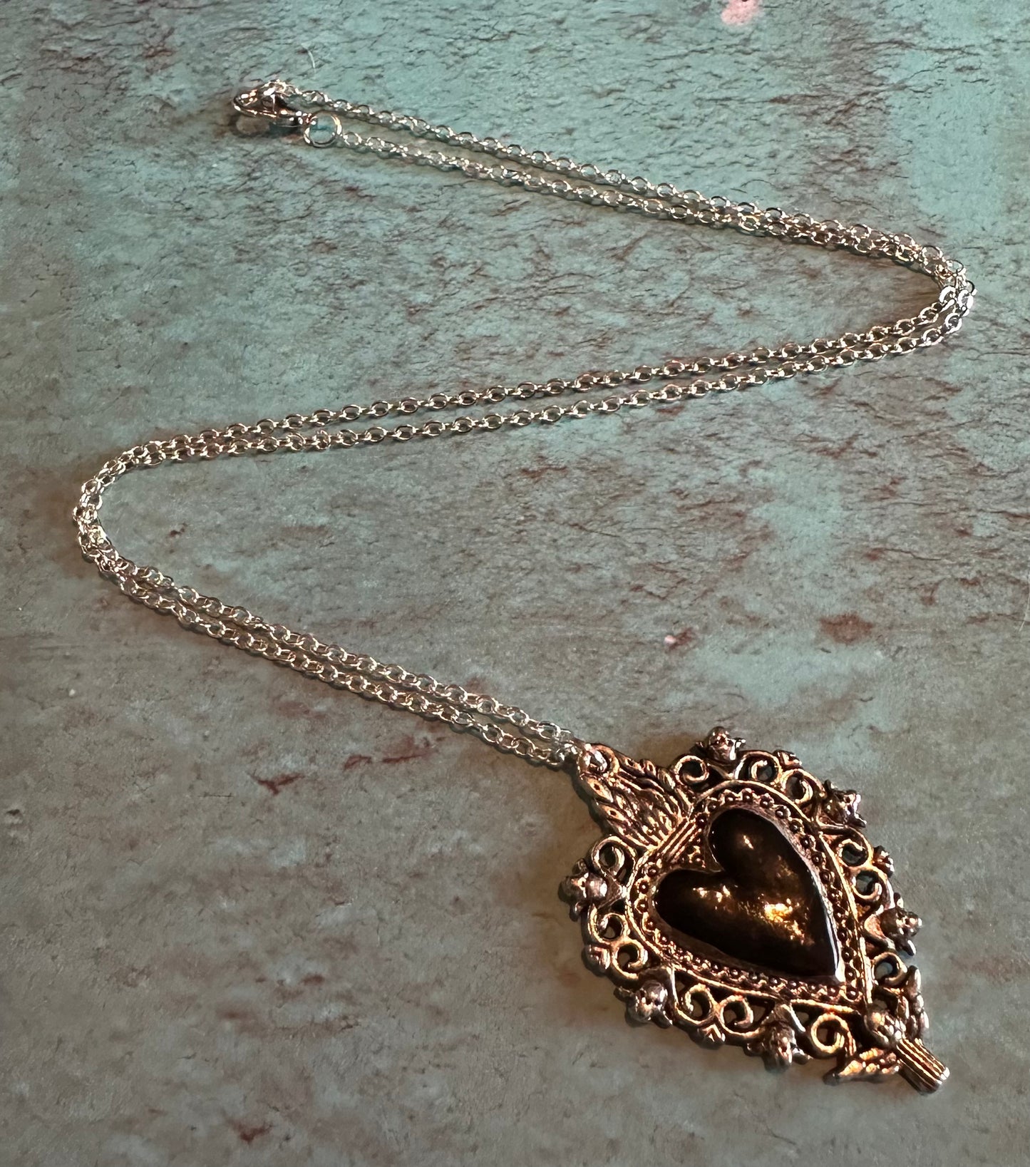 Gothic Heart Necklace