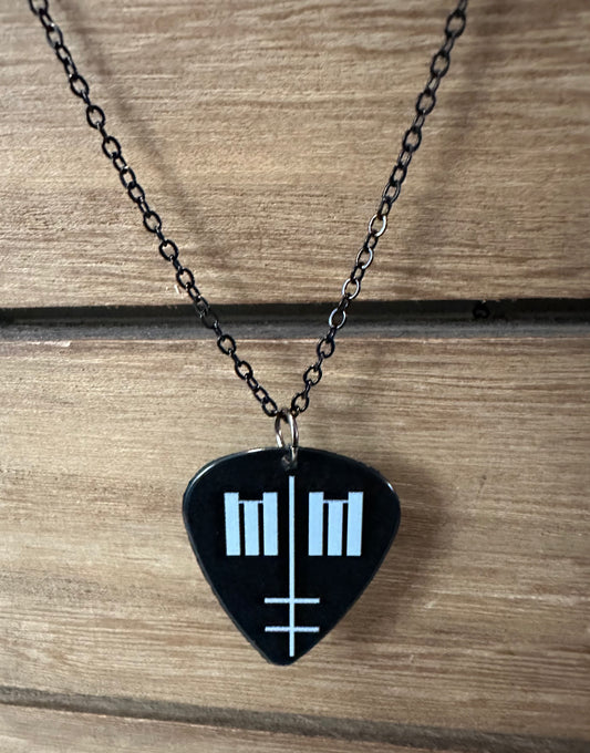 MM guitar pick necklace