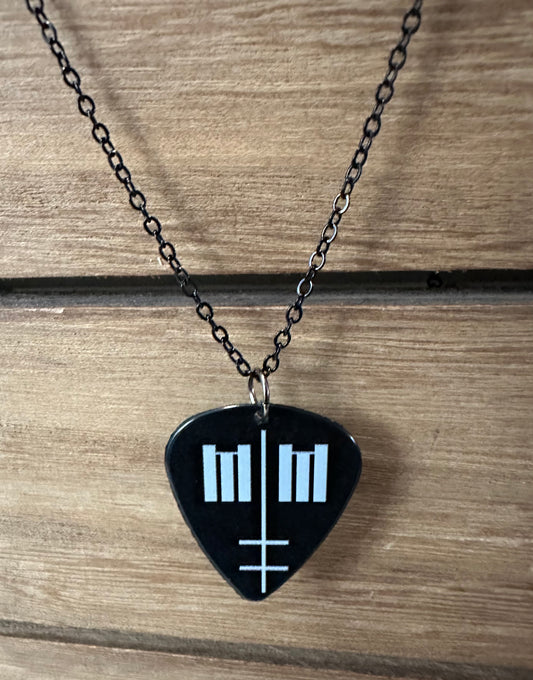MM guitar pick necklace