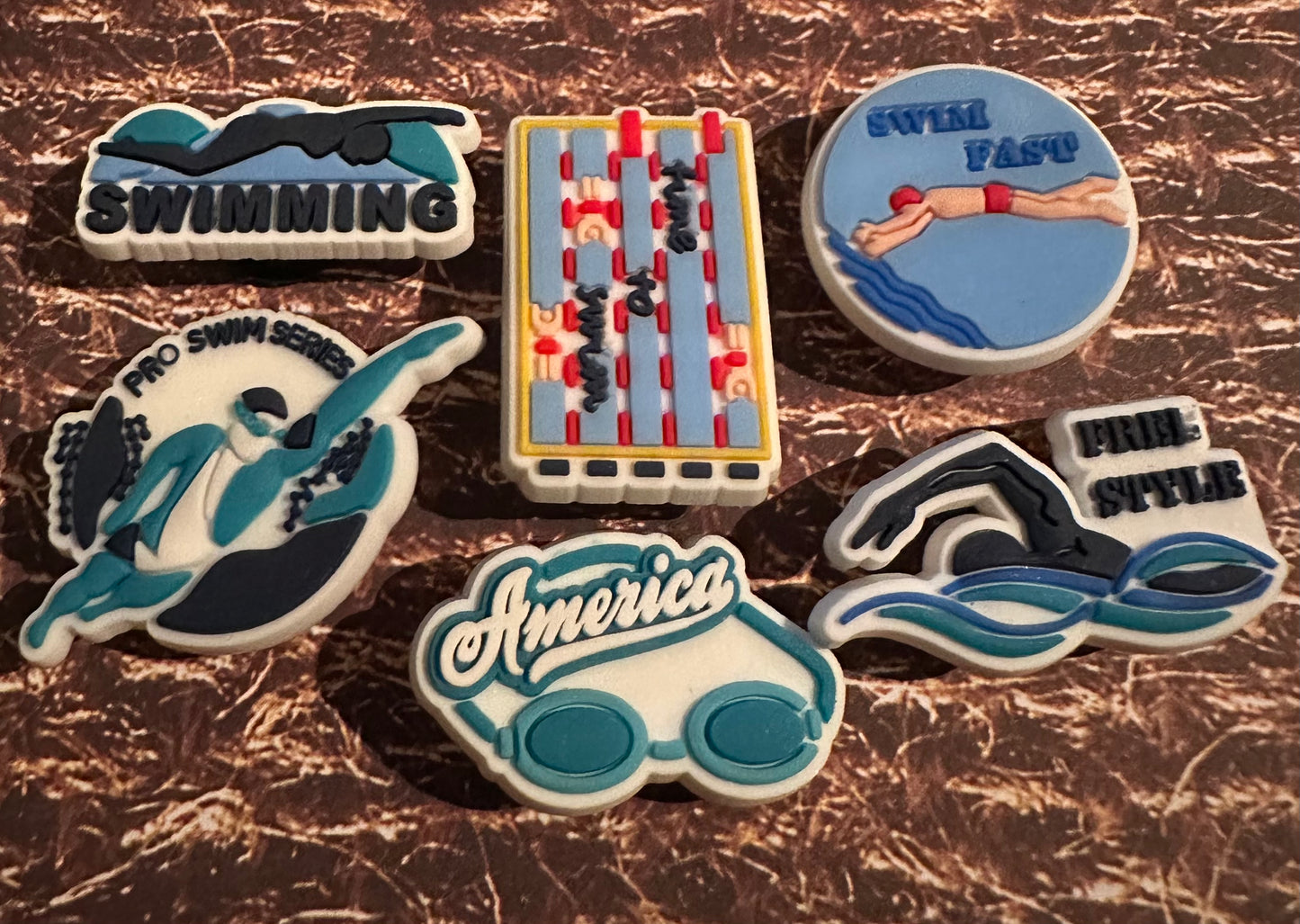 Swimming Shoe Charm set