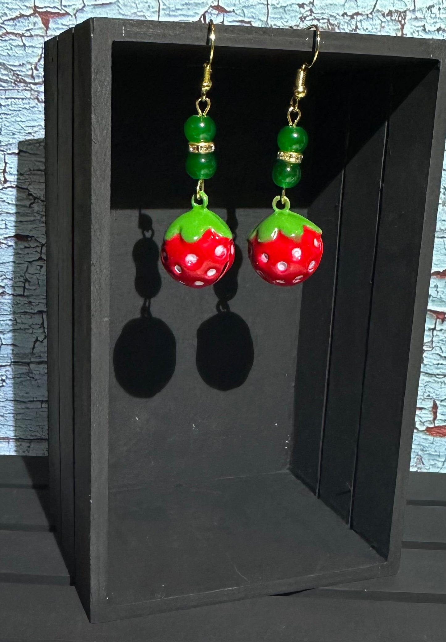 Strawberry Jingle Bell Earrings