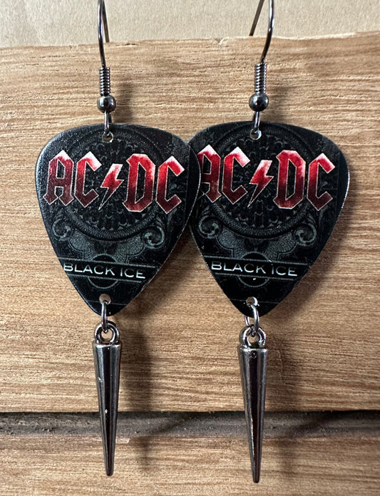 AC/DC Guitar Pick Earrings