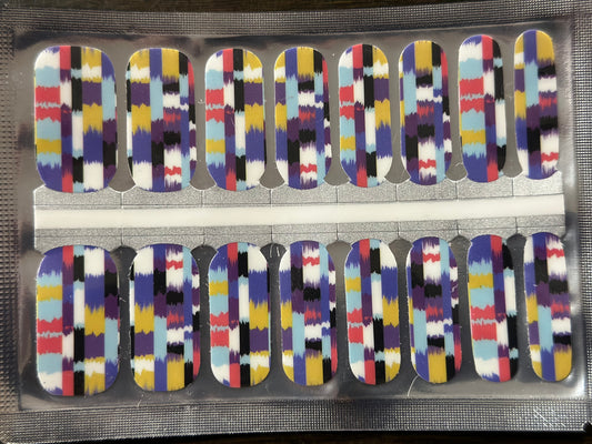 Abstract Paint Nail Polish Strips