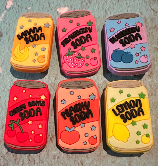Fruit Soda Shoe Charm set