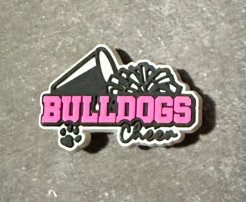 Bulldogs cheer shoe charm