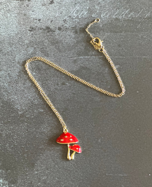 Mushroom Necklace