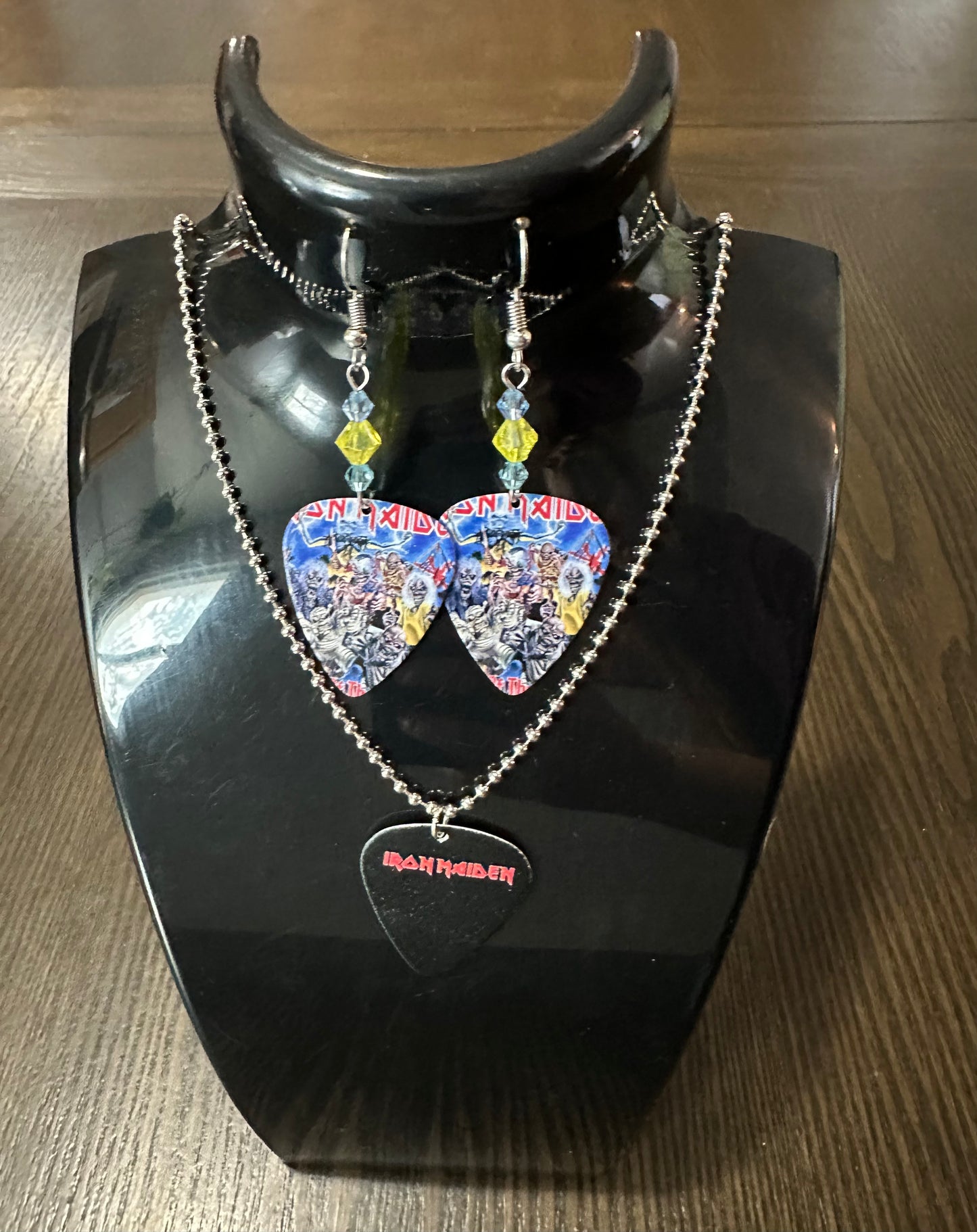 Iron Maiden Guitar pick Jewelry Set