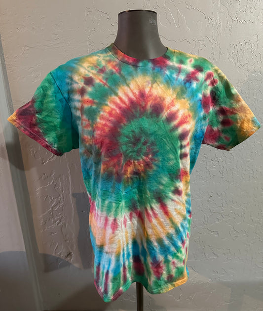 Spring Break Spiral Tie-Dye tee