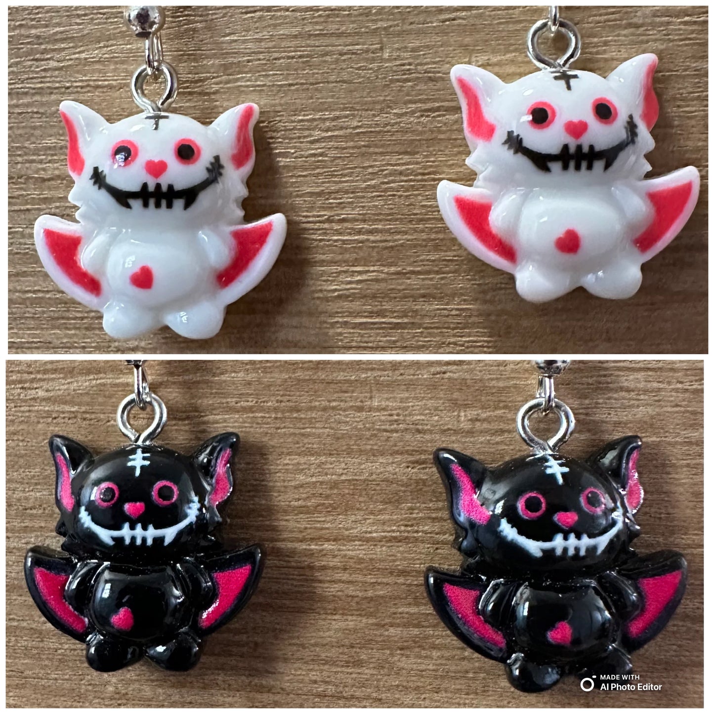 Spooky Cute Bat Earrings