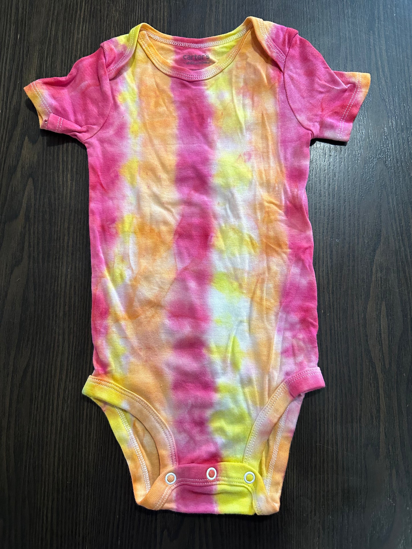 Sorbet Accordion Tie-Dye Baby onesie