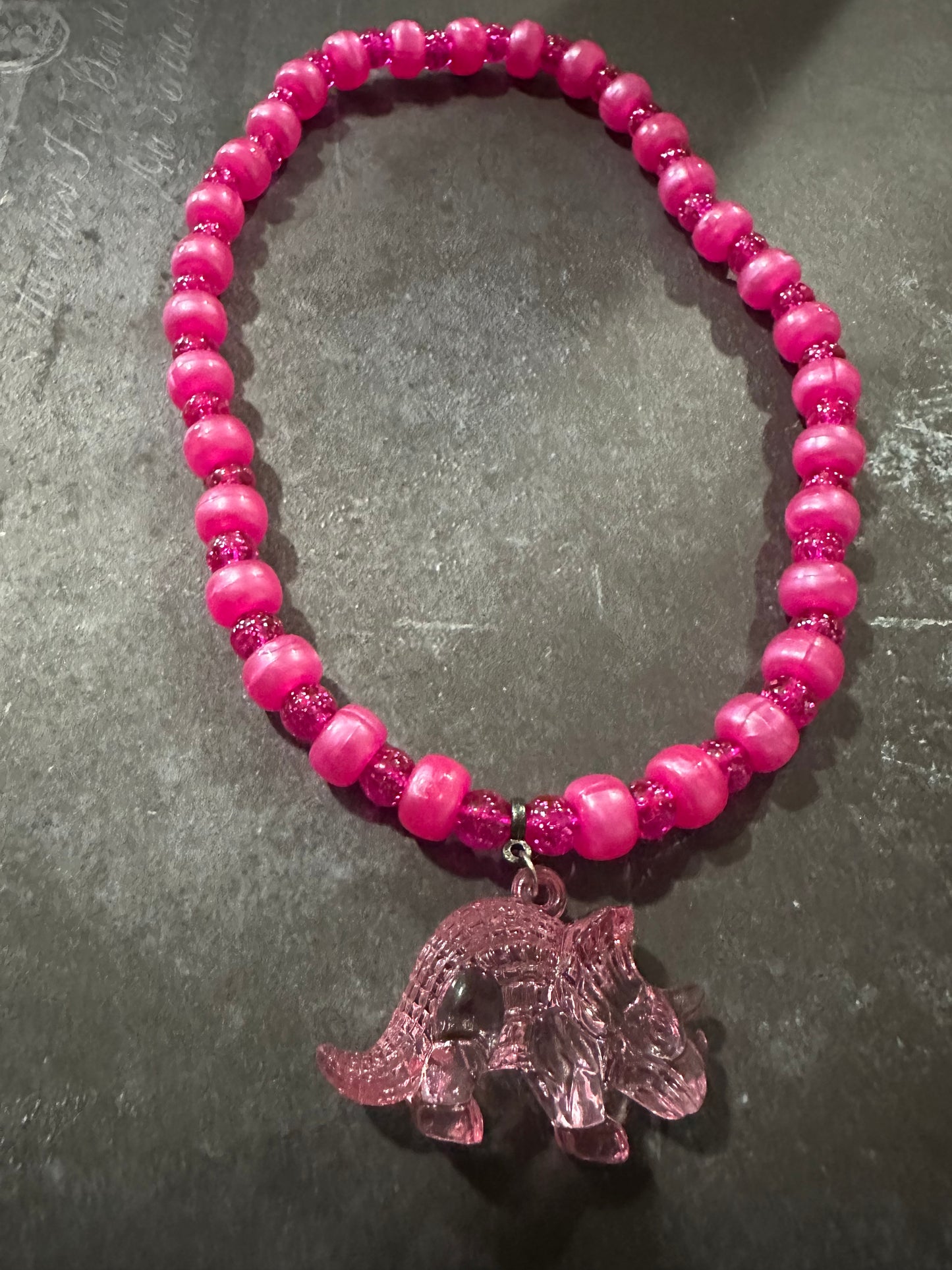 Kids Beaded Dino Necklace