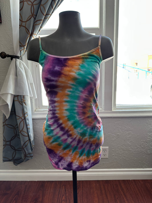 Spaghetti strap cami Tie-Dye tank