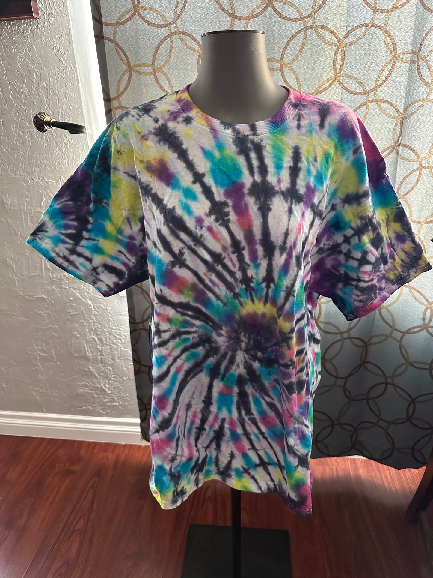 Groovy Vibration Spiral Tie-Dye tee