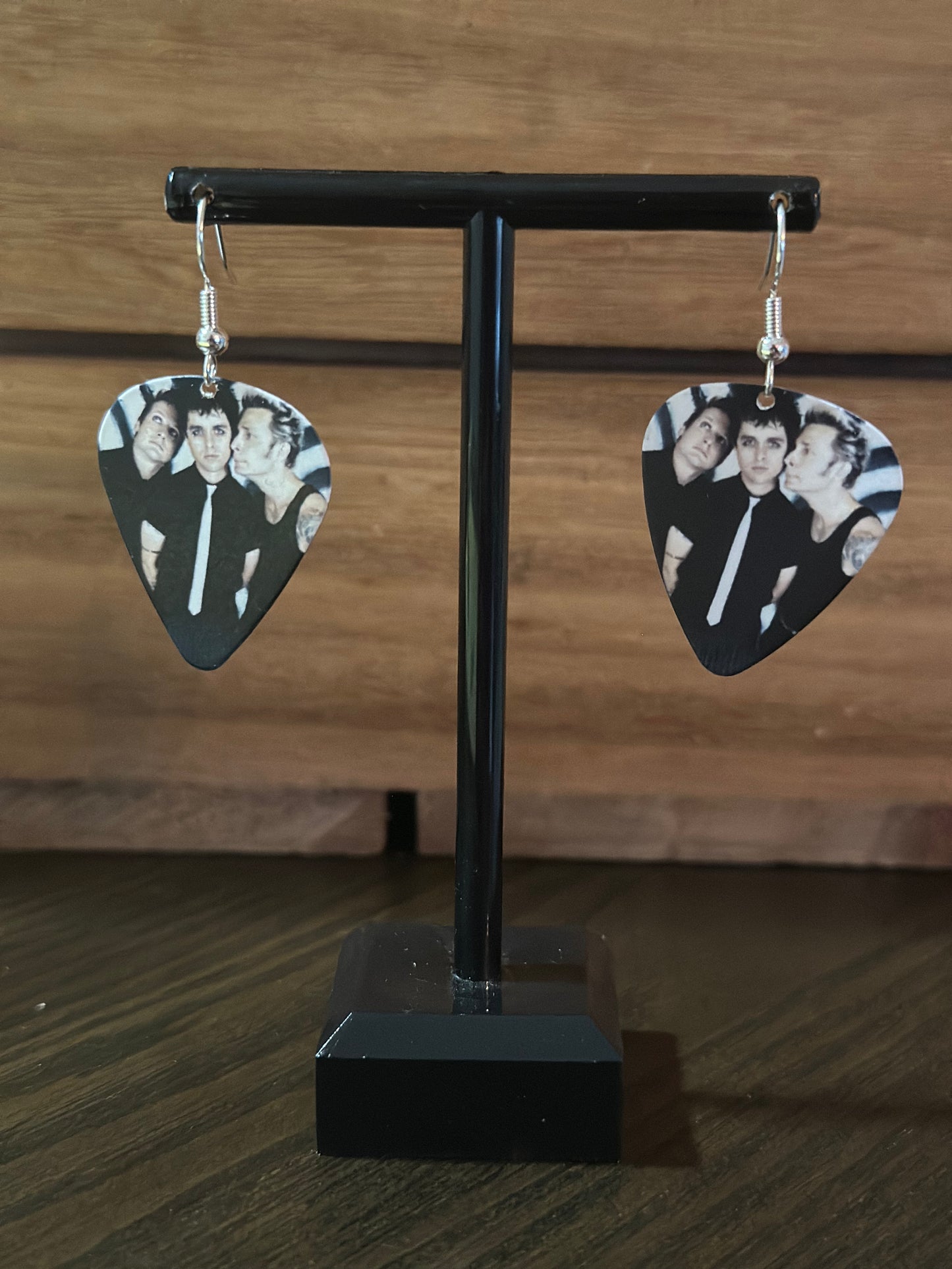 Green Day Guitar Pick Earrings