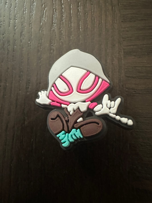 Gwen Spidey shoe charm
