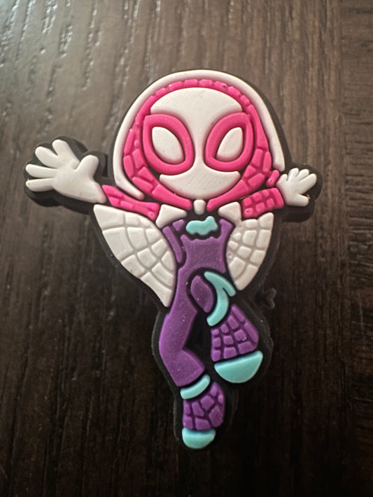 Gwen Spidey shoe charm