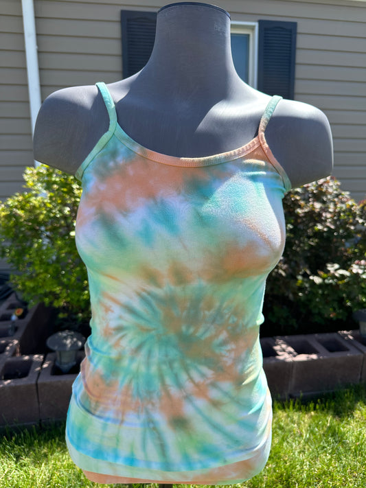 Positive Joyful light Tie-Dye tank