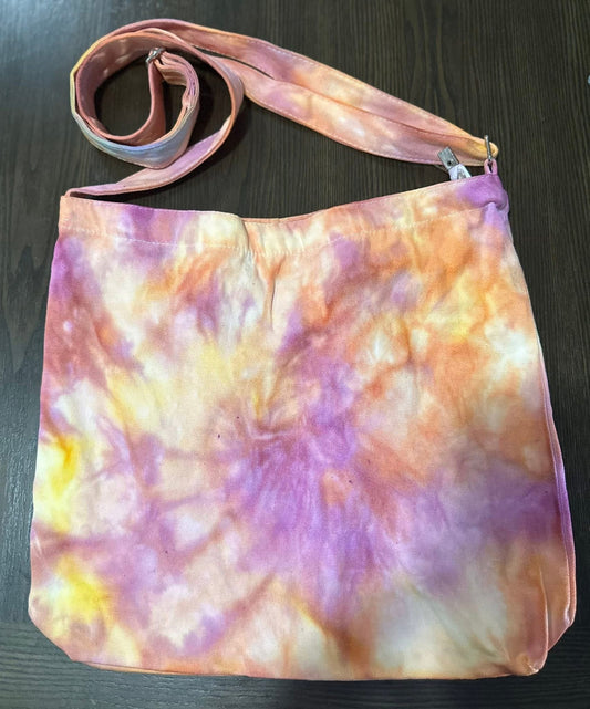 Sunrise Tie-Dye Canvas Purse
