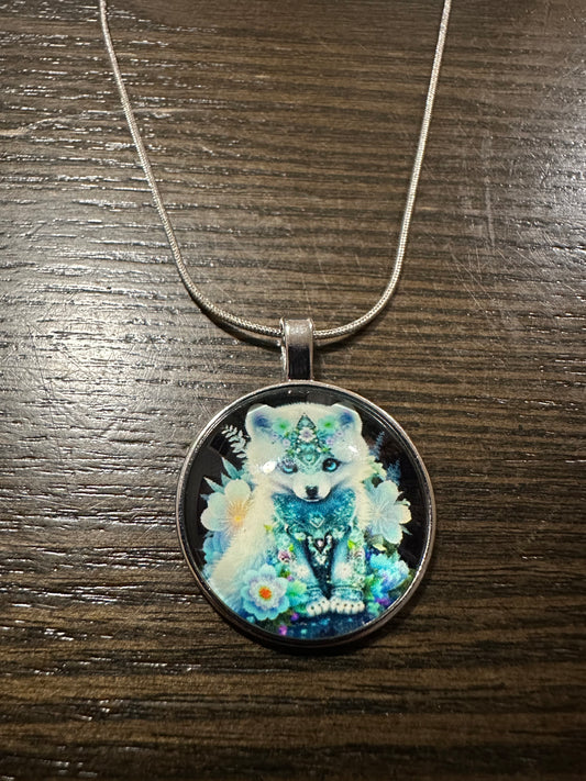 Baby wolf Pendant necklace