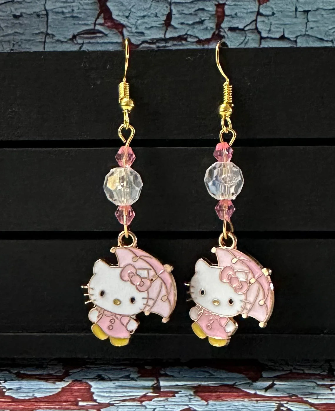 H Kitty inspired Charm Earrings
