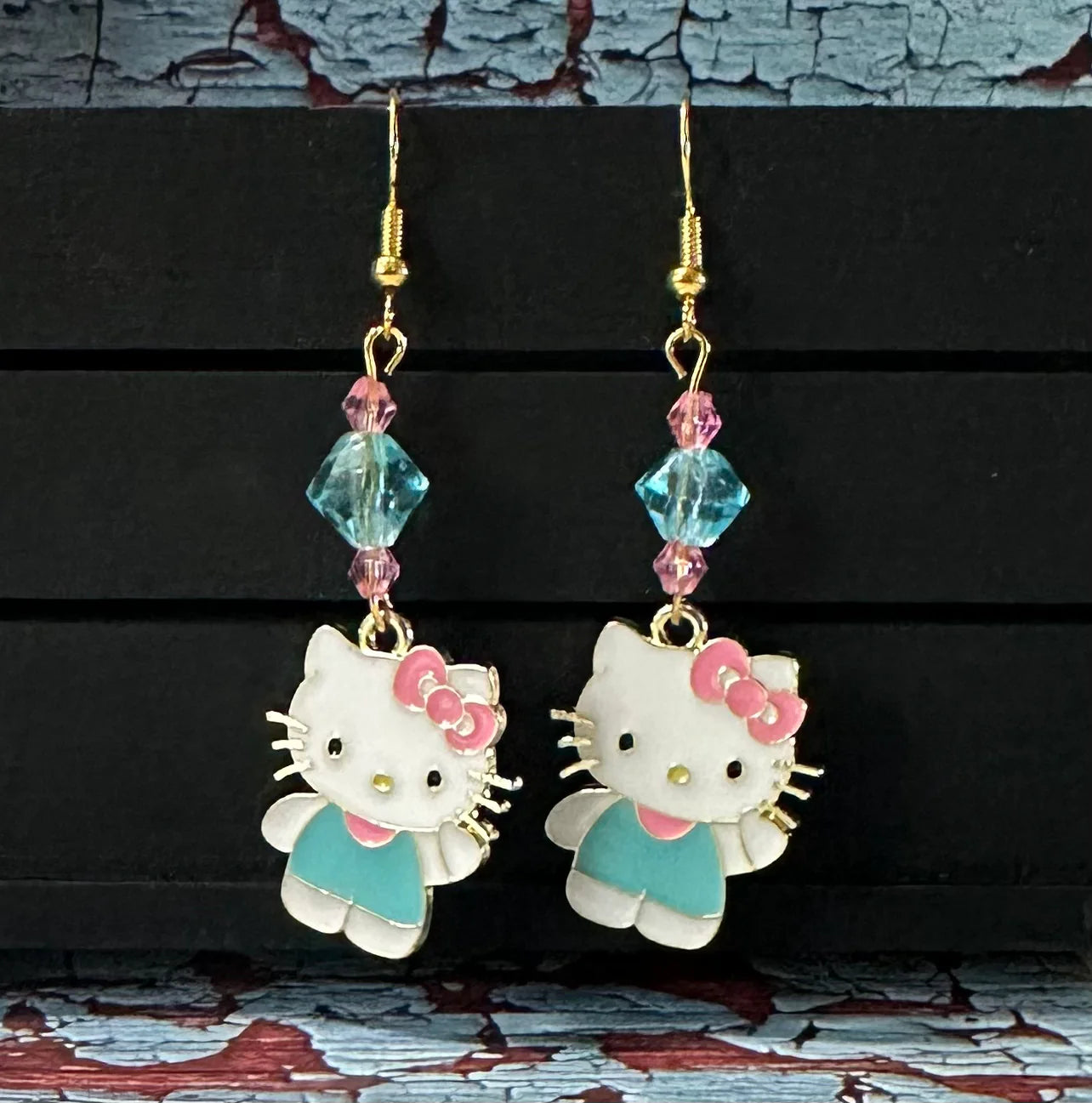 H Kitty inspired Charm Earrings