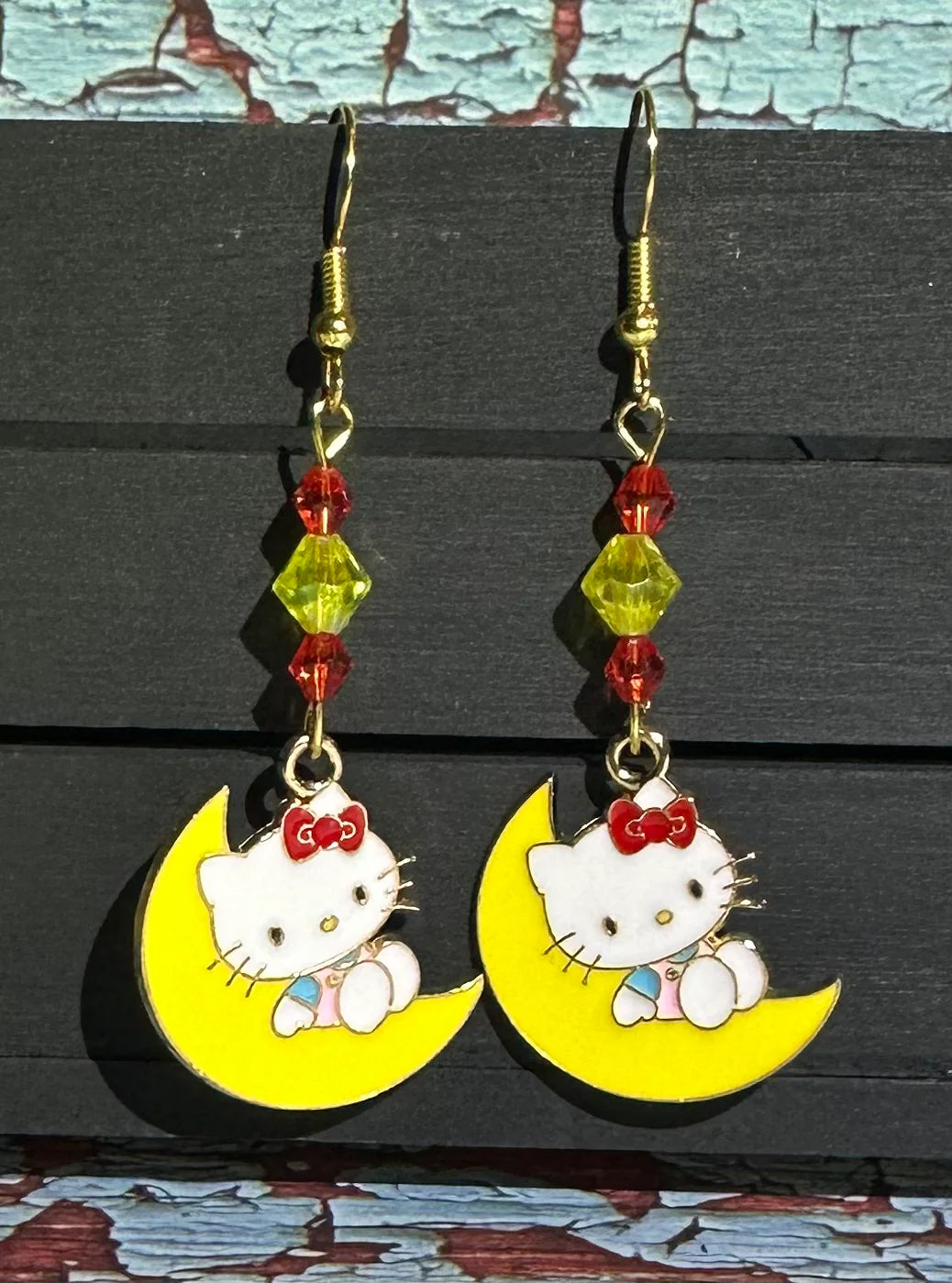 H Kitty inspired Charm Earrings