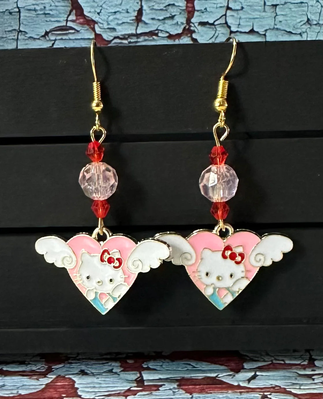 H Kitty inspired Charm Earrings