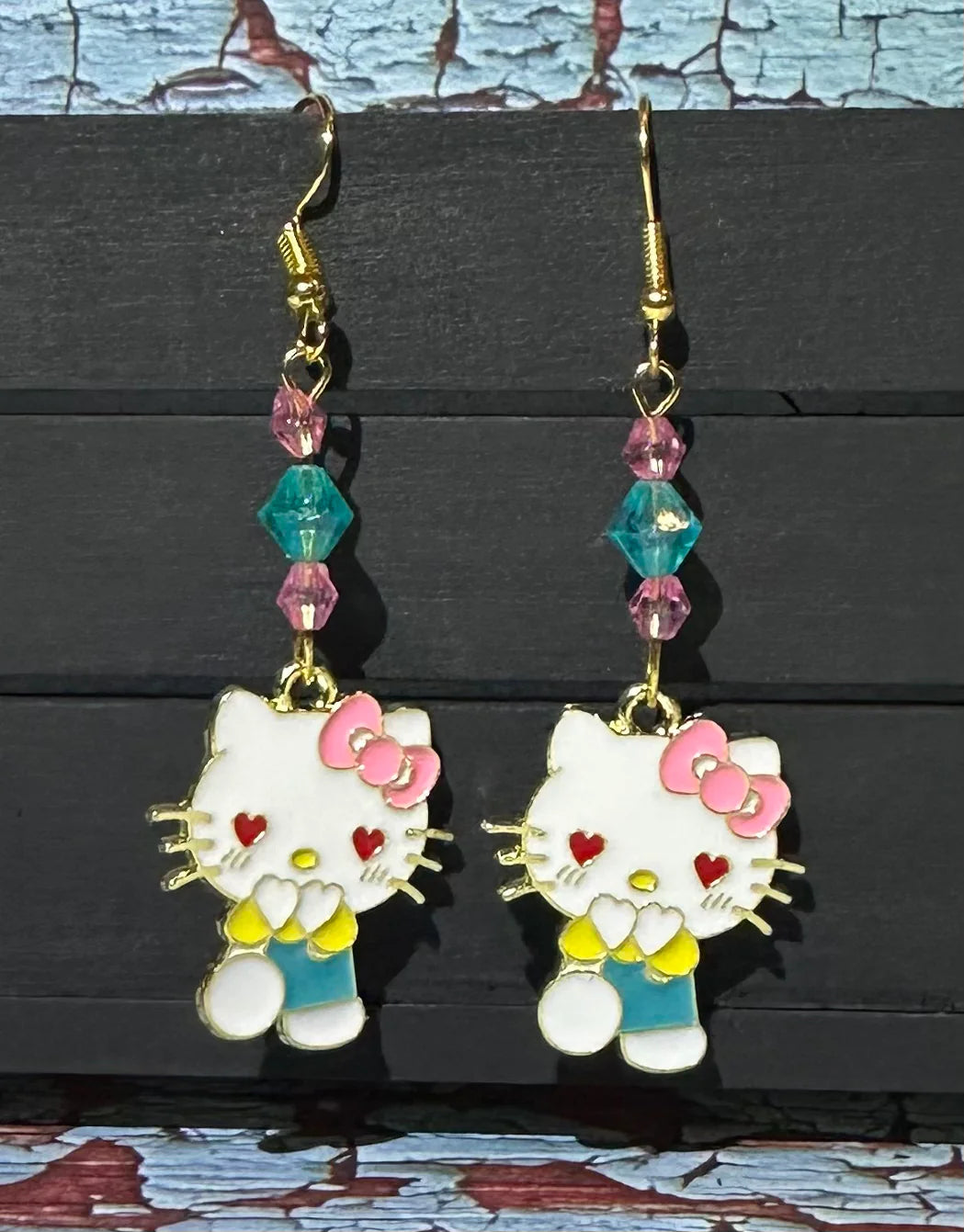H Kitty inspired Charm Earrings