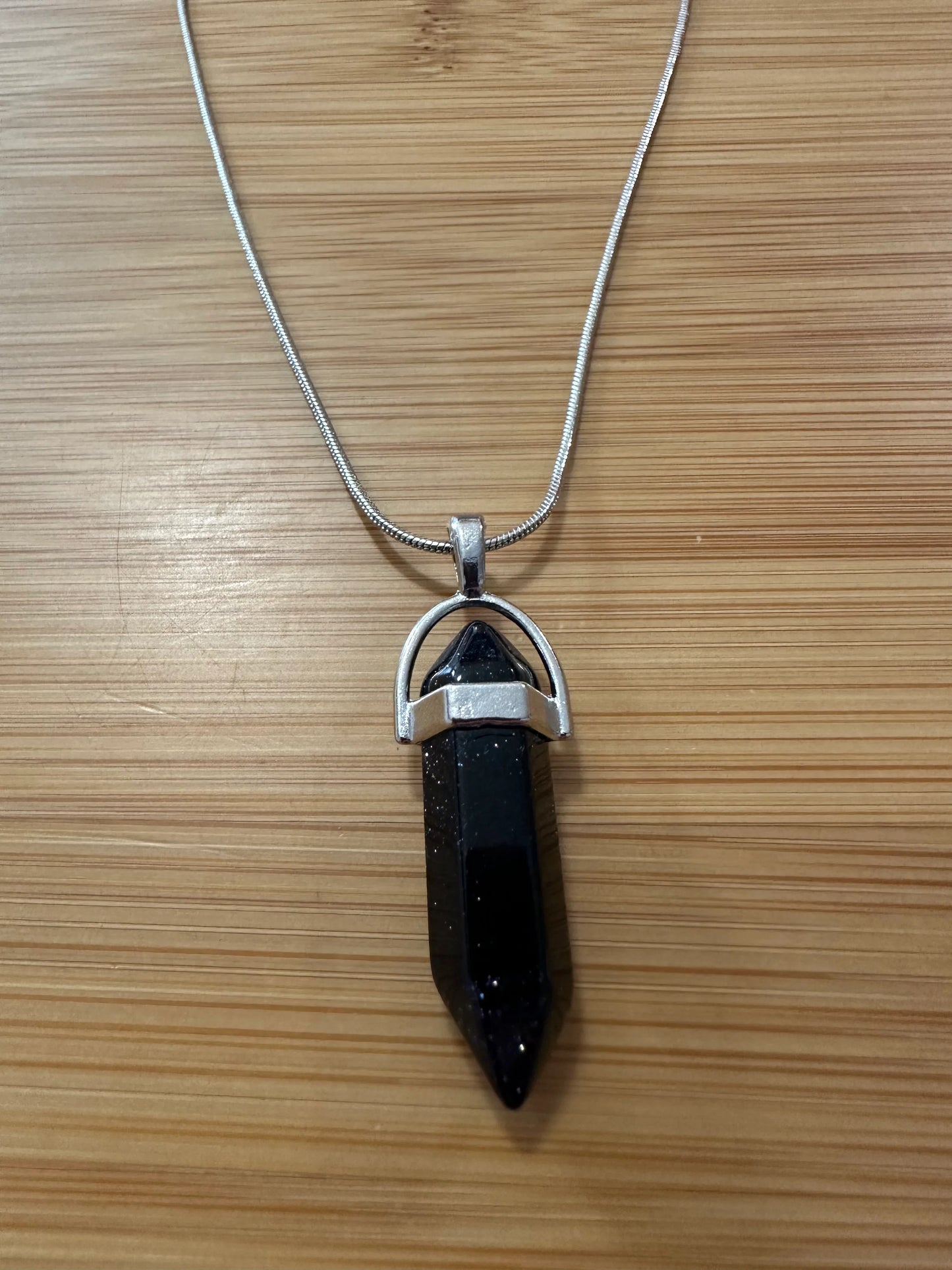 Crystal Dagger Pendant Necklaces
