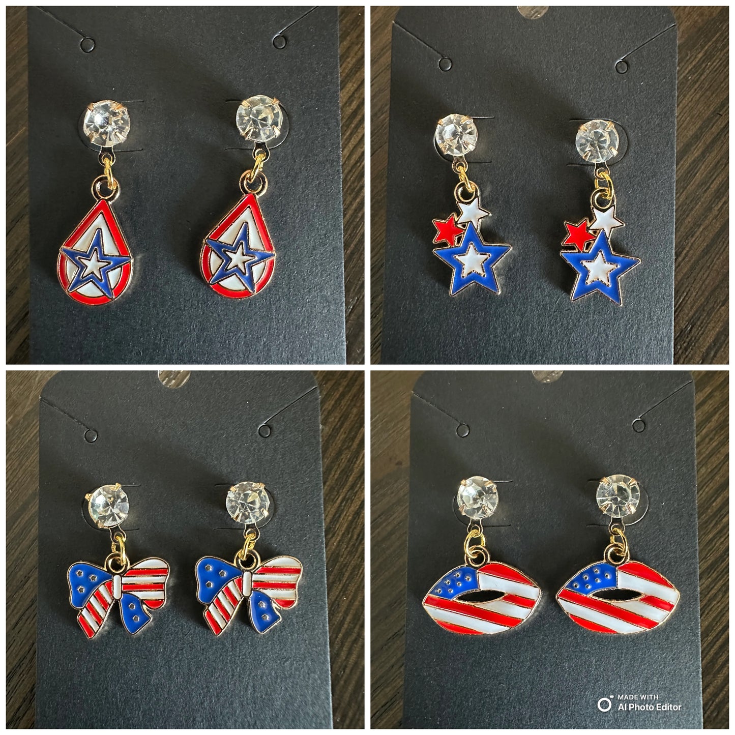 Americana Stud drop Earrings collection