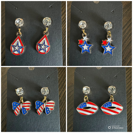 Americana Stud drop Earrings collection