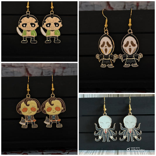 Horror Character charm Earrings