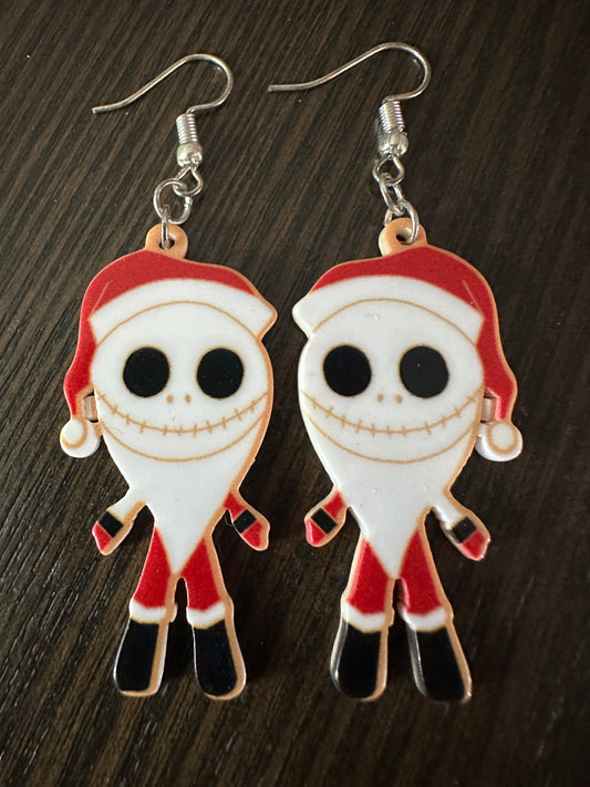 NBC Sandy Claws Skelly christmas Earrings