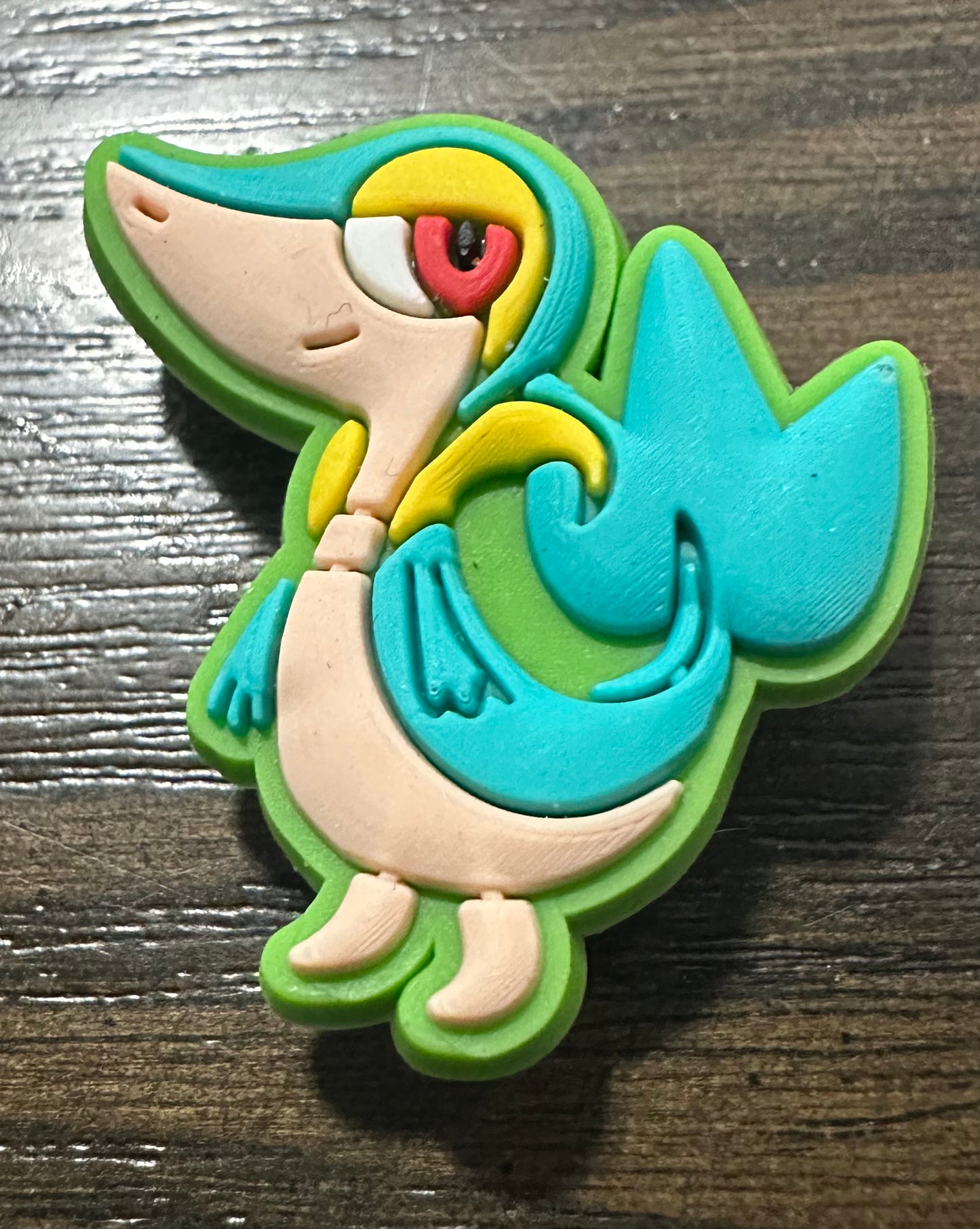 Snivy shoe charm