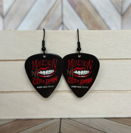 Maneskin Guitar Pick Earrings